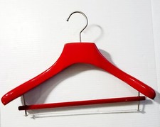 Vintage Luxury Wooden Hanger with Velvet - Glossy Red - Metal