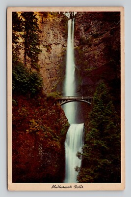 Anderson Sundry CO., Portland, Oregon Multnomah Falls Postcard White Border