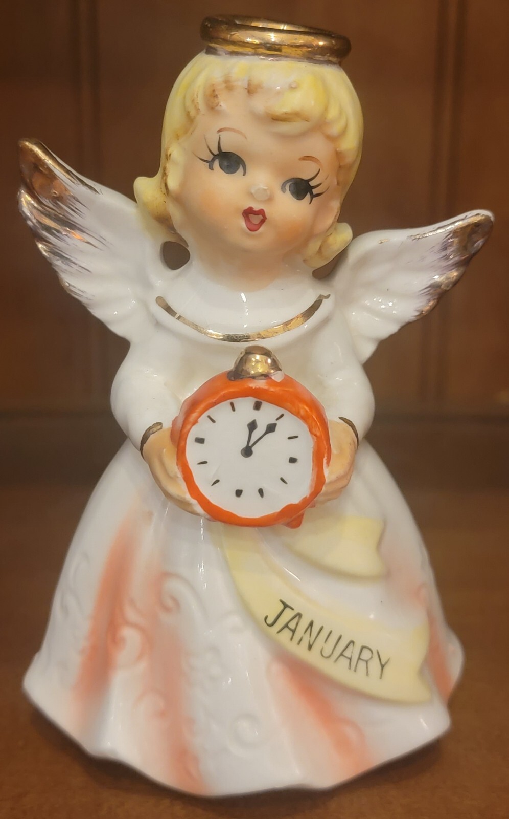 Vintage Nippon January Birthday Month Angel Figurine eBay