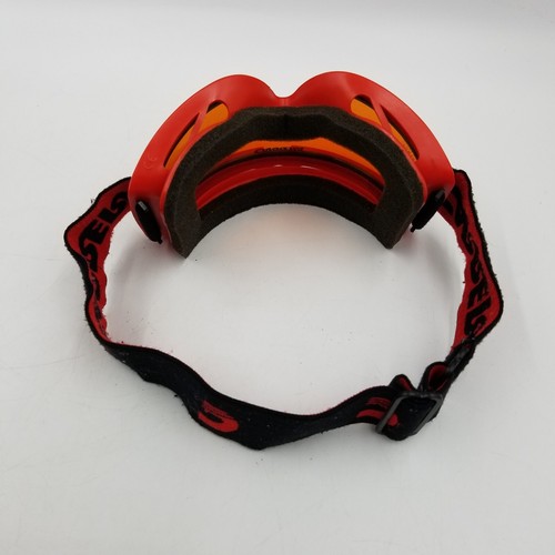 Vintage Carrera Snowboarding Ski Goggles Power Hyper Red Orange Lens Rare Color - Picture 7 of 10