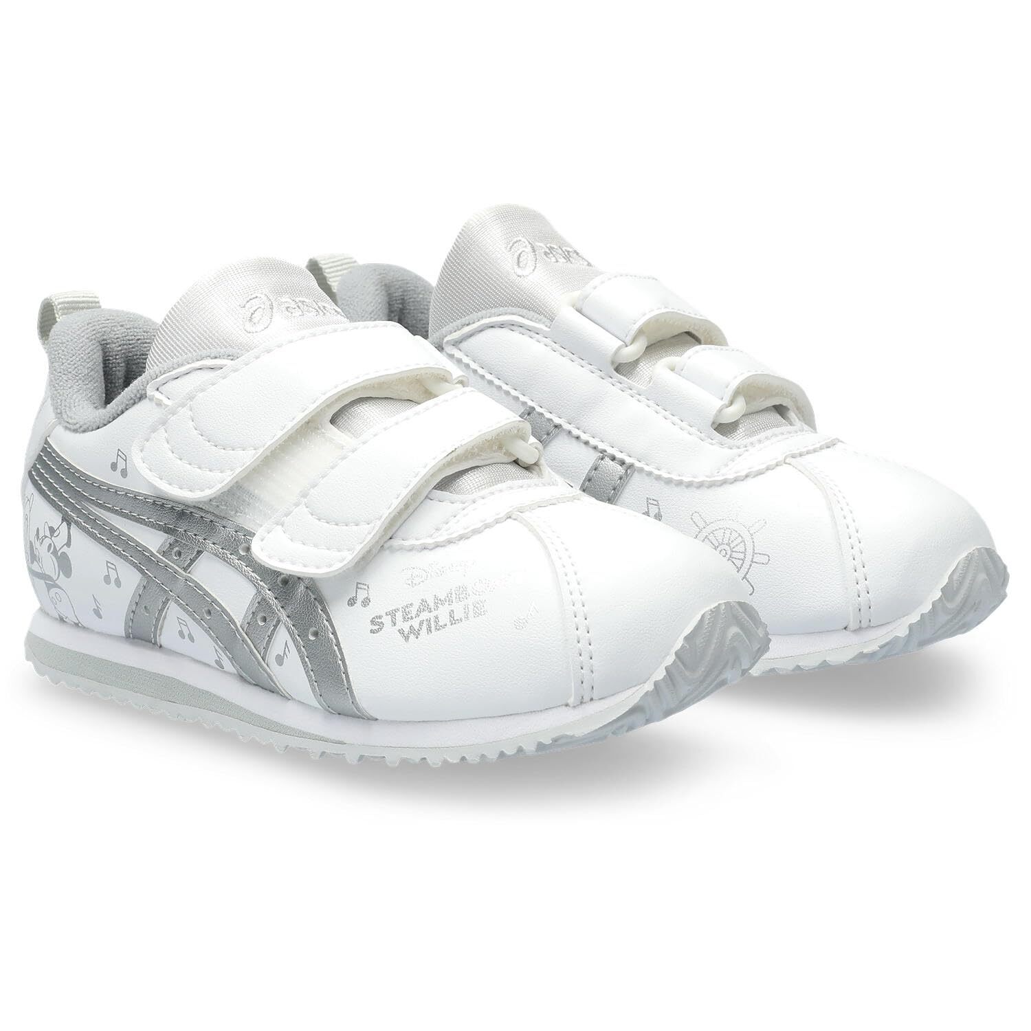 ASICS Idaho Mini Disney100 Kids Shoes White Silver Size 18.5 cm