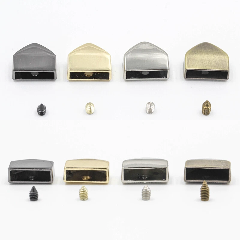 5 Pcs Metal Zipper Stopper Screws End Lock Tail Plug Repair Clip Bag Closure DIY - Image 2 of 4