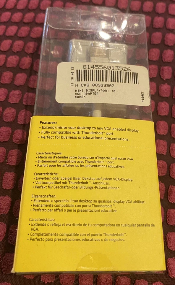 Brand New KANEX Mini DisplayPort to VGA Adapter HDTV Projector Monitor IADAPTVGA - Image 2 of 4