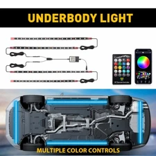 RGB Strip Kit Under Light Car Underglow Lamp Underbody Bar Trim W/Remote Control