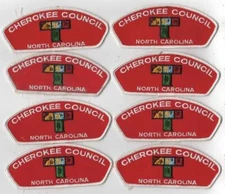 Cherokee Council Lot of 8 Council Shoulder Patches CSP [CSP-1477]
