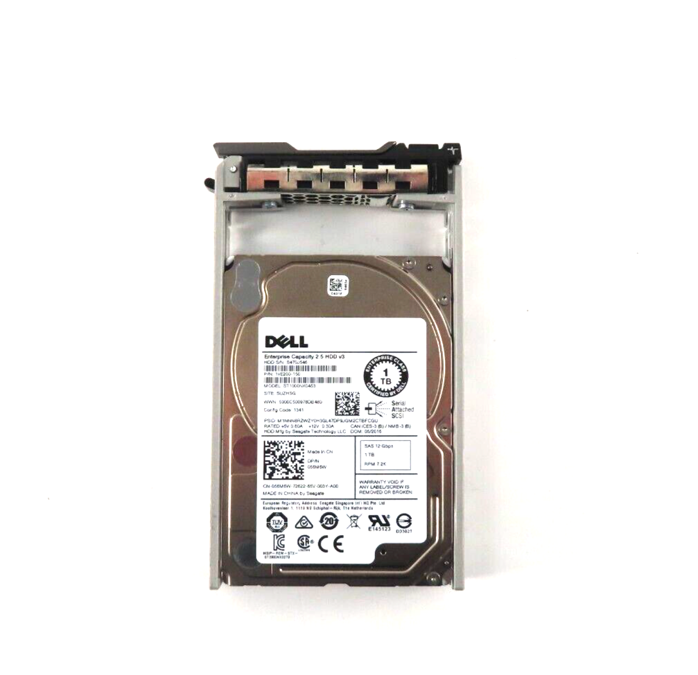 1TB SAS 2.5"" 7200RPM 12Gb/s HDD - 56M6W