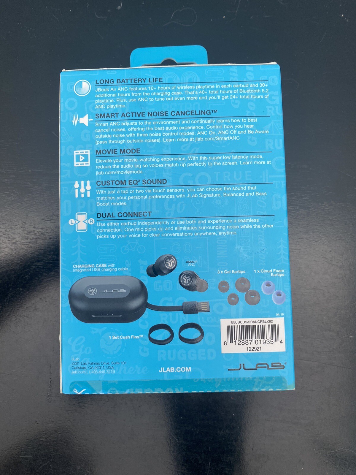 Noise Cancelling!! JLab JBuds Air ANC True Wireless Earbuds (Black