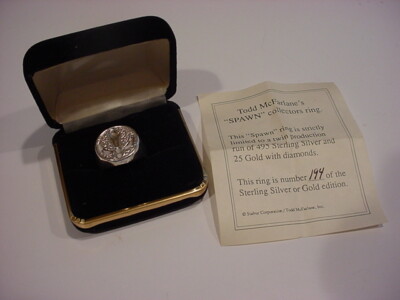 NM/M 1990's TODD McFARLANE's SPAWN Sterling Silver RING #194/495