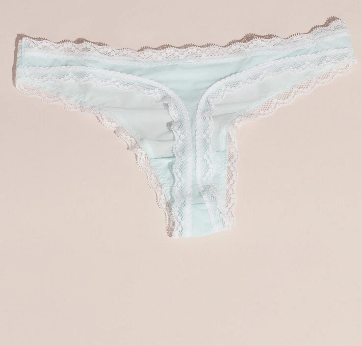 Betsey Johnson Betsey Azul Tanga Novia Ropa Interior Talla Pequeña UC1 Foto 2 de 4