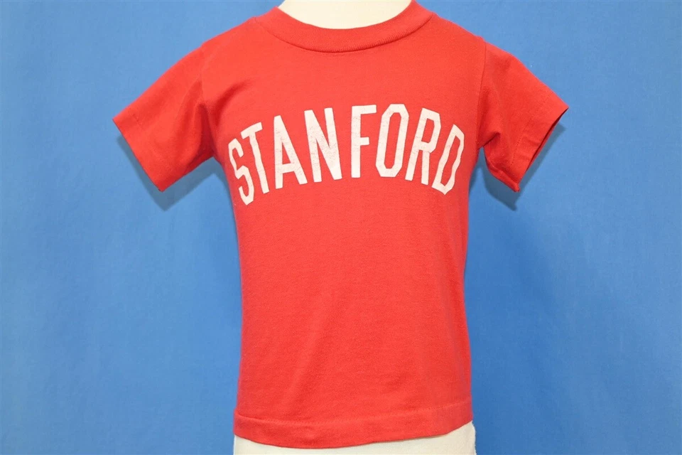 Camiseta vintage años 80 STANFORD UNIVERSITY CARDINALS NCAA COLEGIO NIÑO 2T Foto 2 de 3