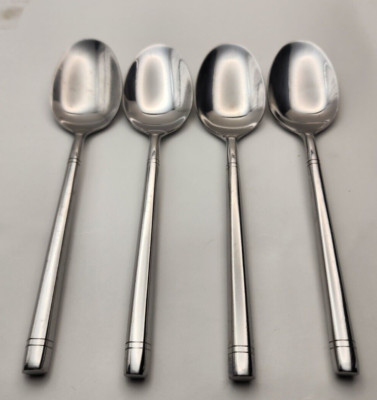 Hampton Silversmiths  Ritz Glossy  Oval Place Soup Spoons Set of 4