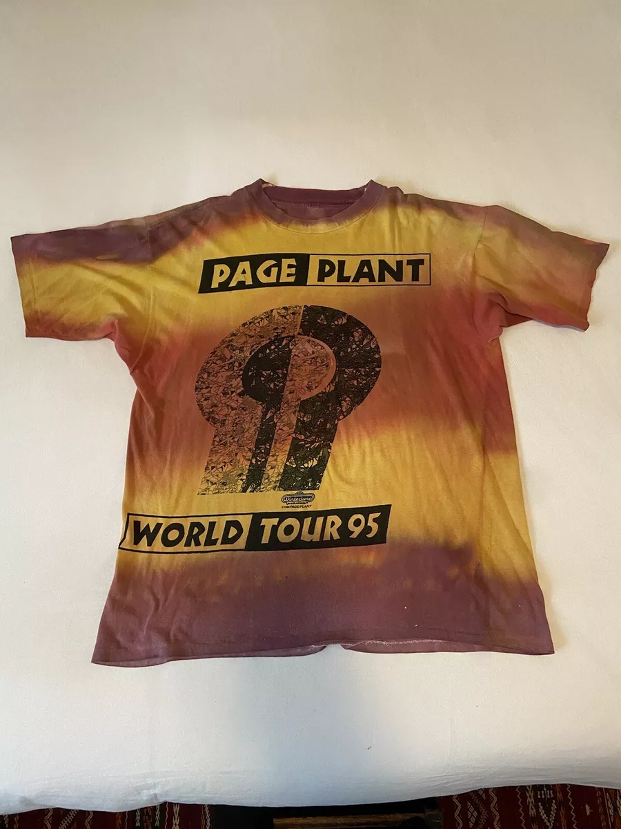 Vintage Jimmy Page Robert Plant ‘95 World Tour Shirt Size X-Large