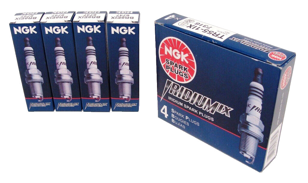 NGK IRIDIUM IX Iridium Spark Plugs LFR6AIX11 6619 Set of 4