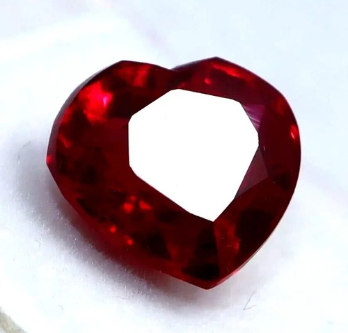 Natural Ruby Certified 9.40 Ct Pigeon Blood Red Heart Cut Loose Gemstone - Picture 3 of 7