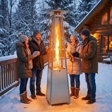 Pyramid Gas Patio Heater Portable BBQ & Outdoor Parties Adjustable Heat  UK