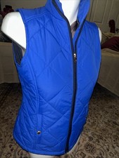 Lauren Ralph Lauren Women's Cotton Buttons Jacket Blazer Navy Blue Sz Small