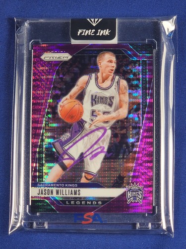 Jason Williams White Chocolate 2024-25 Panini Prizm Pink Pulsar 34/35 #287 AUTO