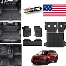 Complete Floor Mat Set for Chevy Equinox GMC Terrain Black TPE Full Coverage