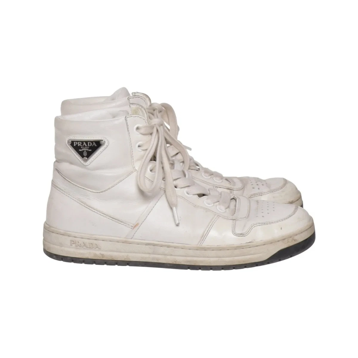 Prada, Sneaker, Größe: 37 1/2, Weiß, Damen #xBv