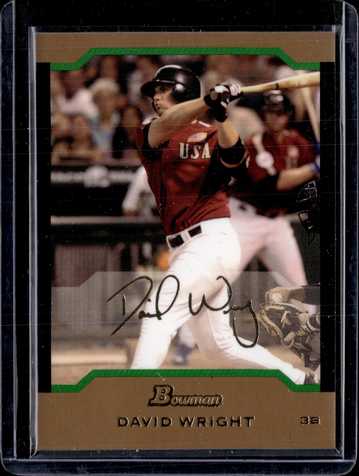 2004 Bowman Draft Picks & Prospects #BDP161 David Wright Gold