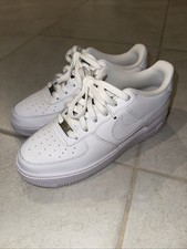 Nike Air Force 1 Low Top Triple White FV5951-111 Youth 7Y Worn Once