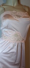 Shiny Nylon Rose Mauve Pink Full Slip Sml Xs Vtg Slippery Pretty Lace Sz 30