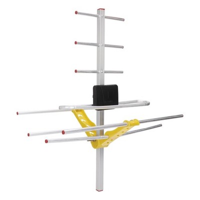 High Gain HDTV Digital Outdoor TV Antenna Strong Signal 80 Miles Reception SET