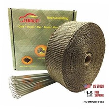 2" x 50' Titanium Exhaust Heat Wrap Roll for 2 inches X 50 feet roll