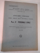 ANNUARIO UFFICIALE DELLE FORZE ARMATE REPUBBLICA ITALIANA parte V vol. IV - 1976