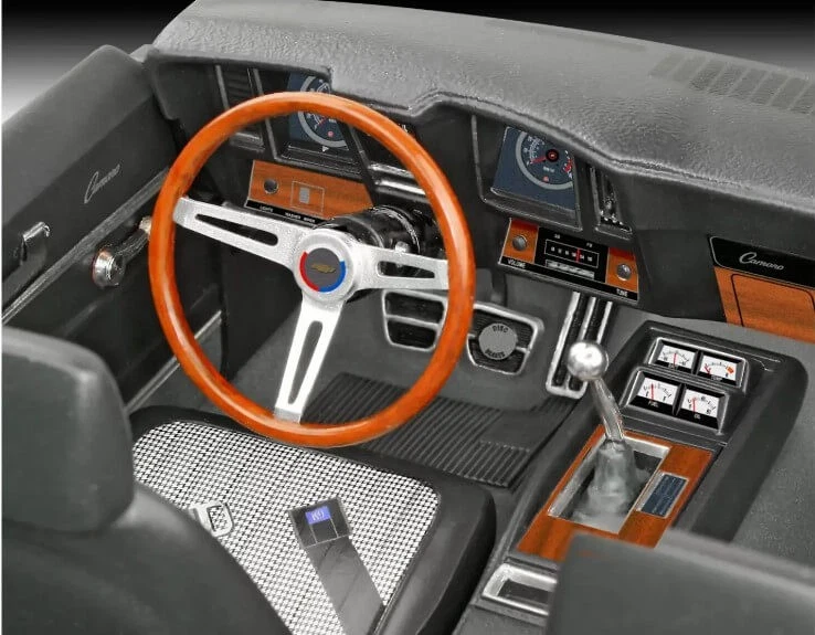 Revell 1/12 Scale 1969 Chevy Camaro 3'n'1 Plastic Model Kit 12812 - Image 2 of 4