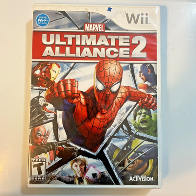 Marvel Ultimate Alliance 2 Spiderman Nintendo Wii Complete w/ Manual NM Disc