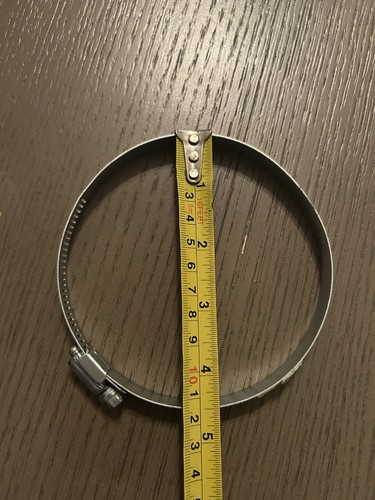 Hose Clamp 91mm to 114mm 3-9/16" - 4-1/2" 4" Dryer Vent Clamp
