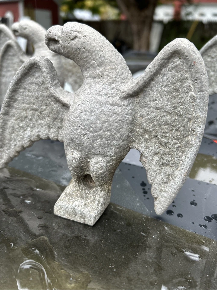 Set 8 Salvaged Antique Cast Metal Roof Eagles Snow Ice Stop Breaker Guard - Image 4 of 4