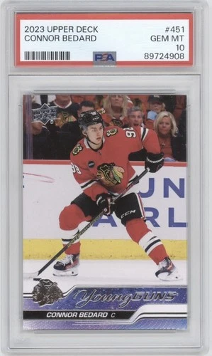 2023-24 Upper Deck Young Guns #451 Connor Bedard PSA 10