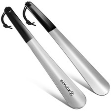 Shoehorn Long 30cm Stainless Steel Sturdy Shoe Horn Set of 2