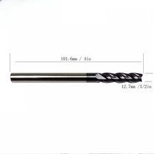 1pcs 4 Flute 1/2" x 2" x 4" Long Solid Carbide End Mill - AlTiN Coated