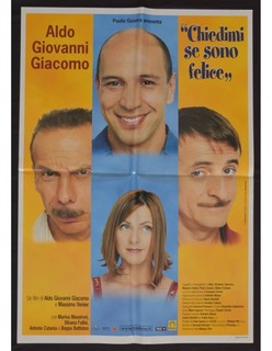 manifesti CHIEDIMI SE SONO FELICE aldo baglio giacomo poretti storti gianni S05