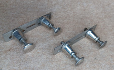 Eisenbahn Spur 3 - Vier vernickelte Federpuffer für große Spuren D17 L40