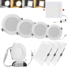 LED Panel Einbaustrahler Einbauleuchte Deckenleuchte 230V Flach Einbau Spot IP44