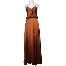 Unique, Abendkleid, Größe: 40, Braun, Einfarbig, Satin, Damen #cbz