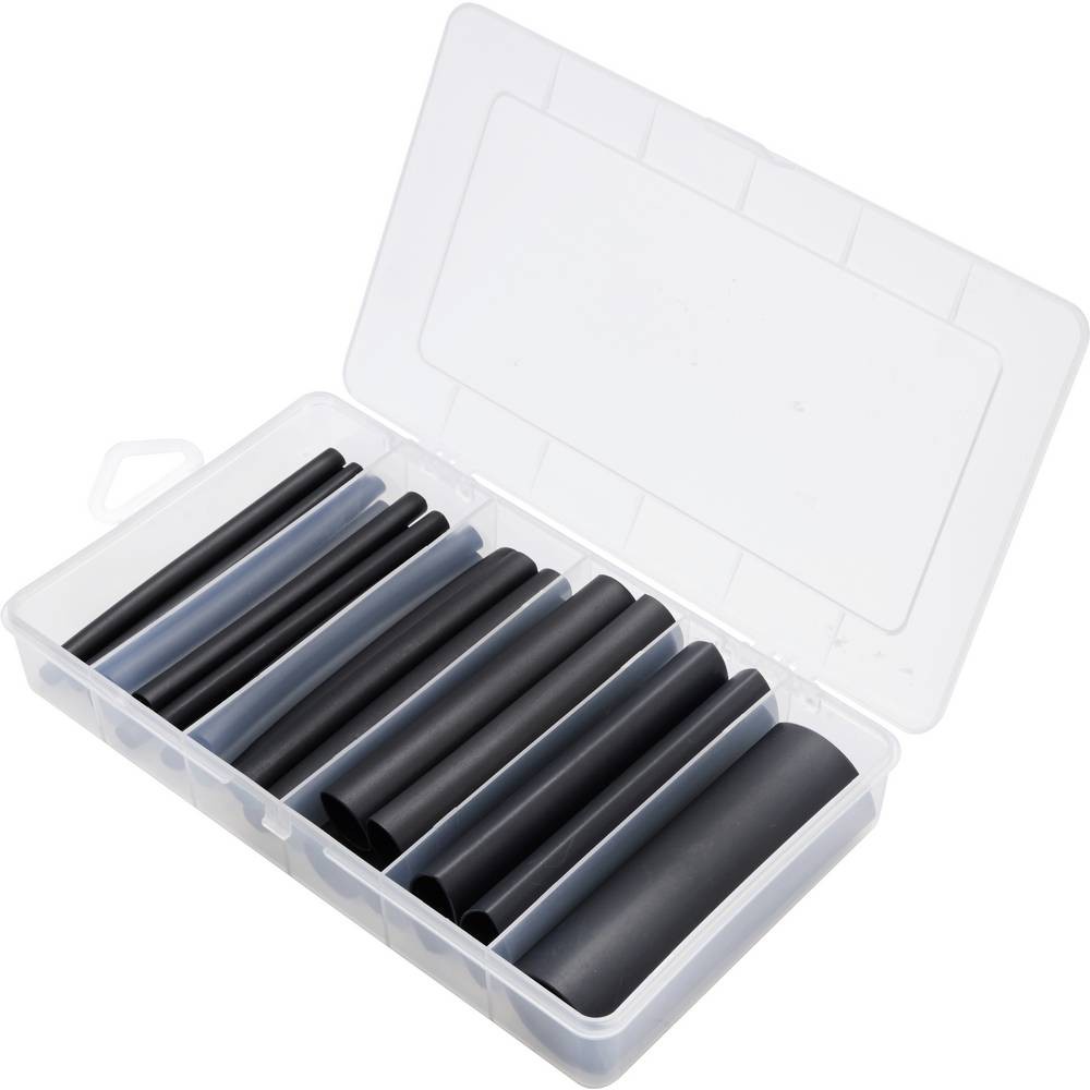 Gaine thermorétractable noir pour réparer les câbles de chargeur et l'audio maison