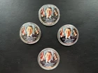 2004 US 1oz American Eagle Ronald Reagan Colorized [Lot of 4] .999 Silver