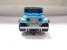 Aurora AFX HO Jeep CJ-7 Turquoise/Blue Slot Car