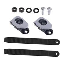  2pcs Snowboard Ankle Ladder Strap Binding Replacement with Strap Black