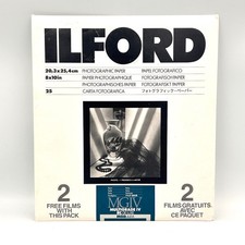 Vintage Ilford Multigrade IV RC De Luxe MGD.44M Photo Paper 8x10 Pearl 10 Sheets