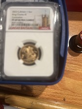 proof full gold sovereign coin King Charles Coronation 2023 PF70 ULTRA CAMEO