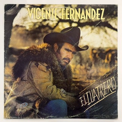 VICENTE FERNANDEZ - EL CUATRERO - 1988 MEXICAN LP WEAR COVER + INNER SLEEVE