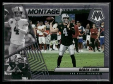 Derek Carr 2022 Panini Mosaic Montage Las Vegas Raiders #M-15