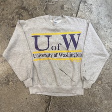 Vintage 90’s University Of Washington The Game Sweatshirt Made In USA Adult LG