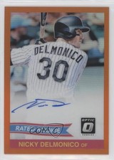 2018 Panini Donruss Optic Orange Prizm 18/75 Nick Delmonico Nicky Auto a2e